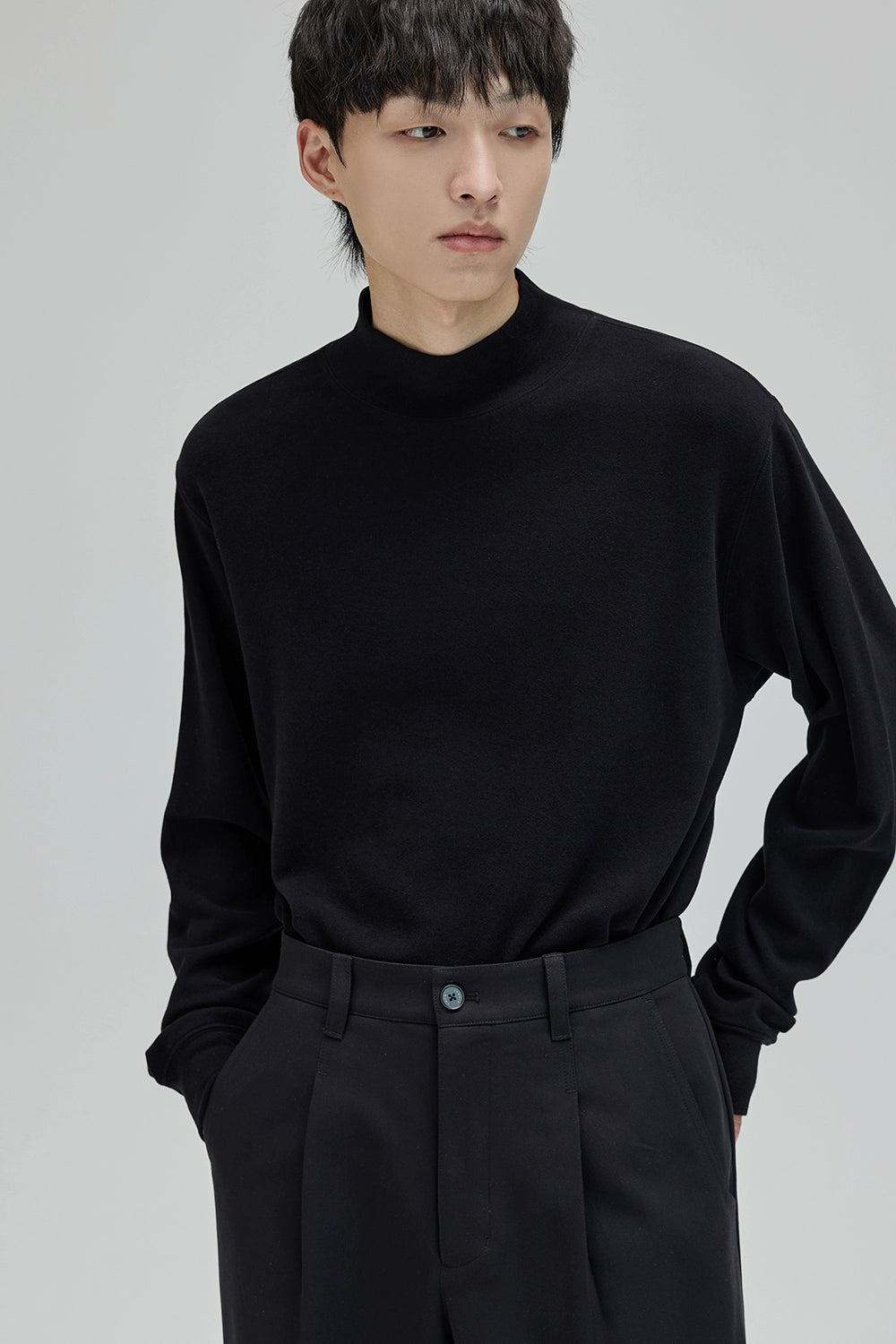 Warm Turtleneck Basic Layering Long Sleeve Top