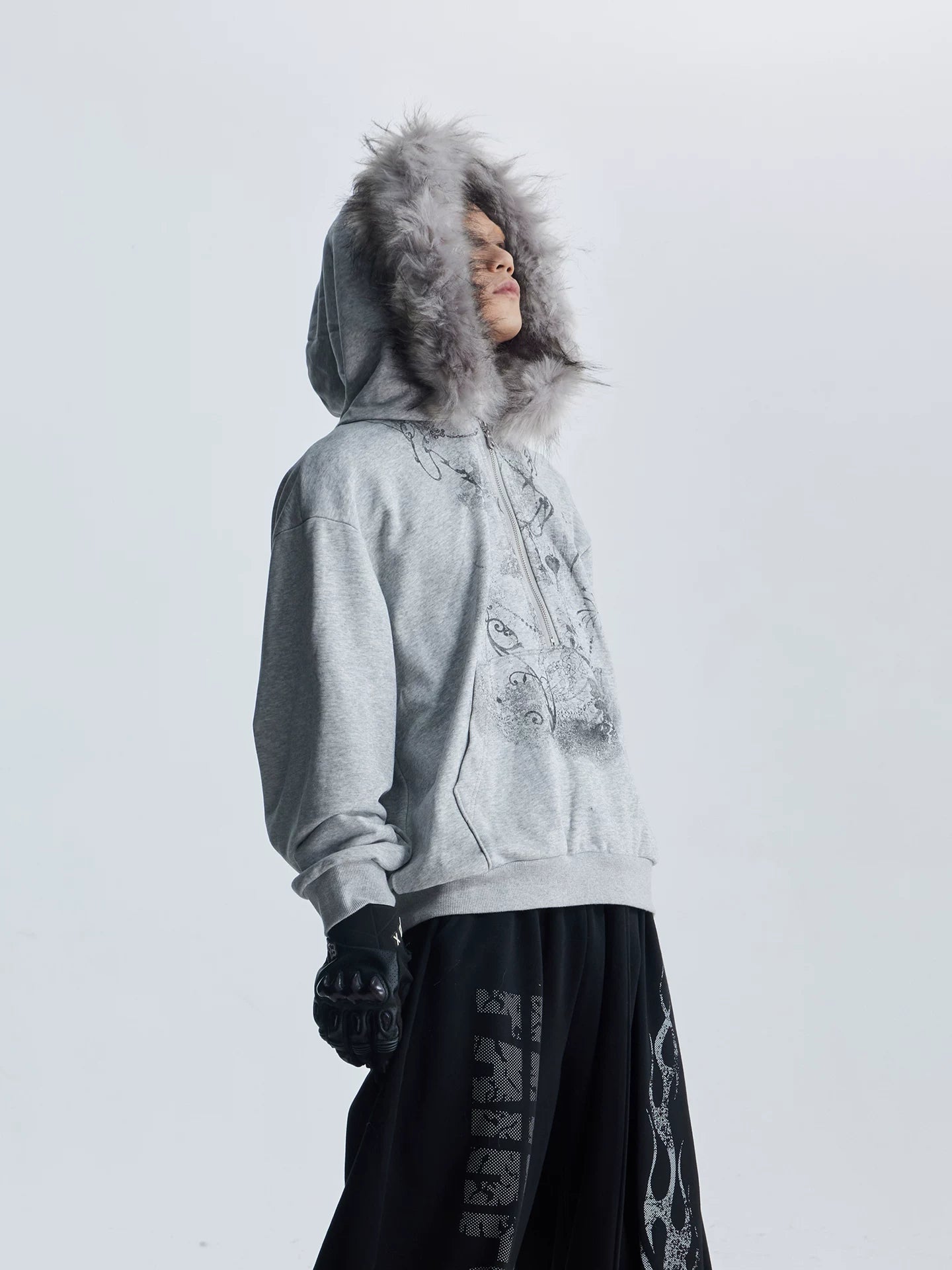 Frostgrave Dreamscape Fur‑Trim Hoodie