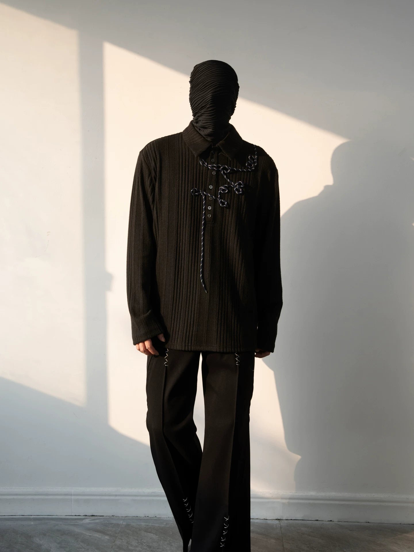 Twilight Script Ribbed Knit Overshirt