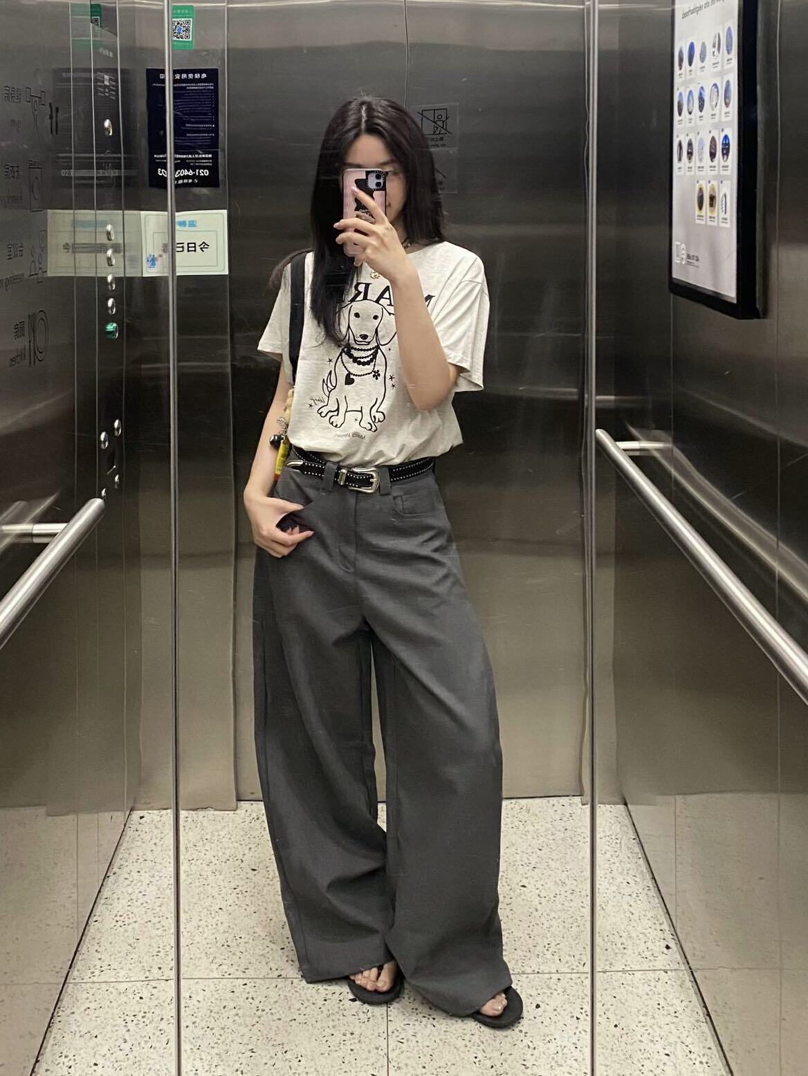 Pleated Wide-Leg Trousers