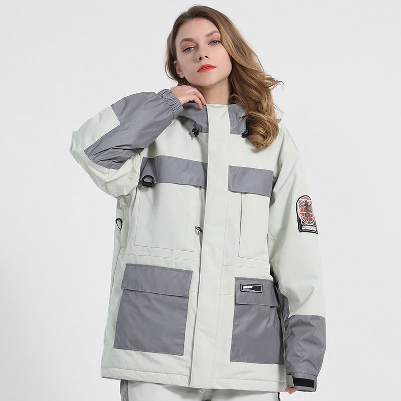 Matching Reflective Panel Ski Jackets