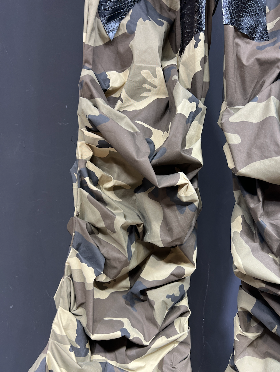 Reptile Recon Camo Ruched Flare Pants