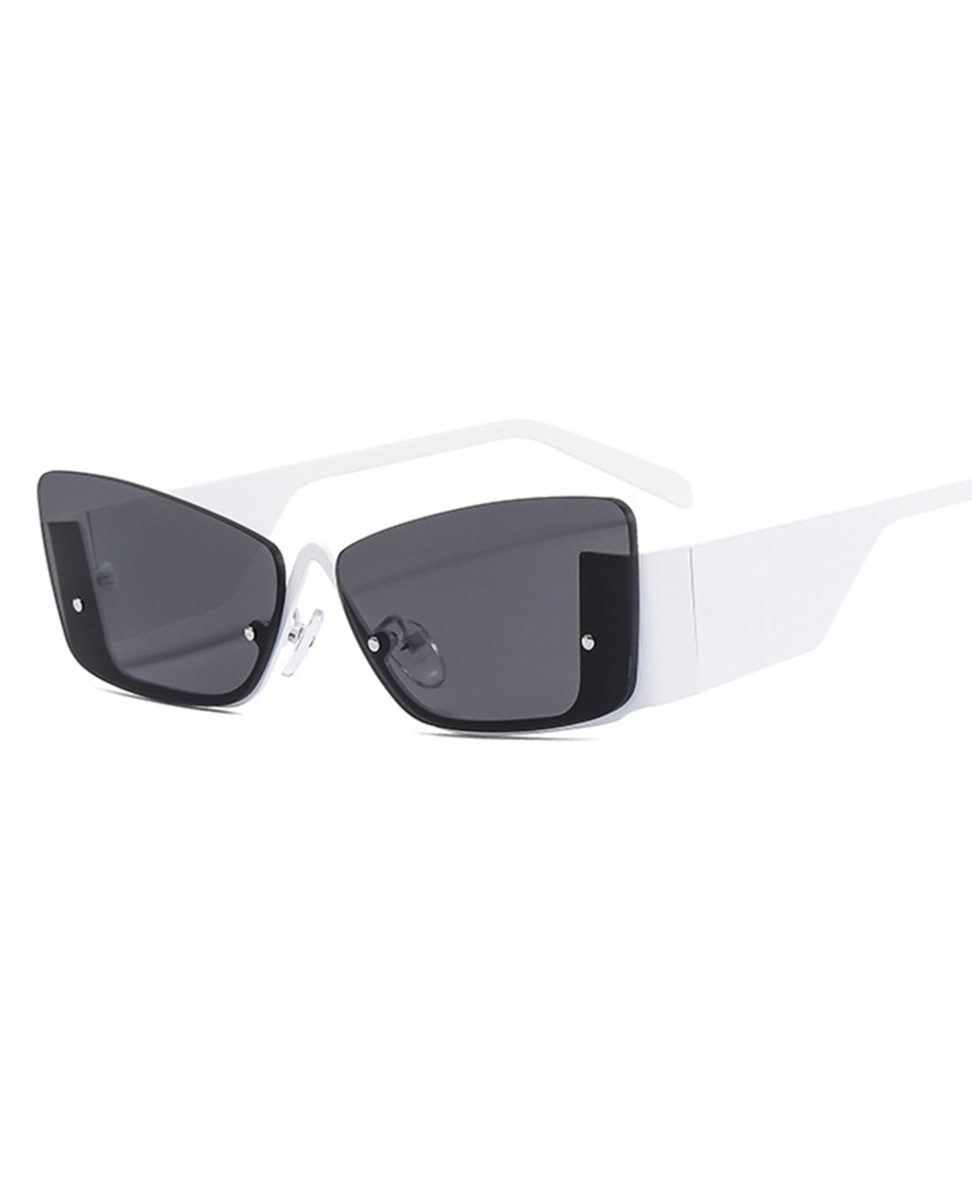 Angular Half-Frame Shield Sunglasses - view 7