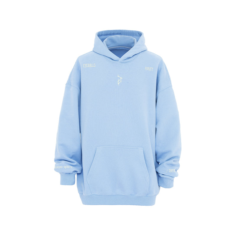 Hoodie with Basic Logo Print - chiclara