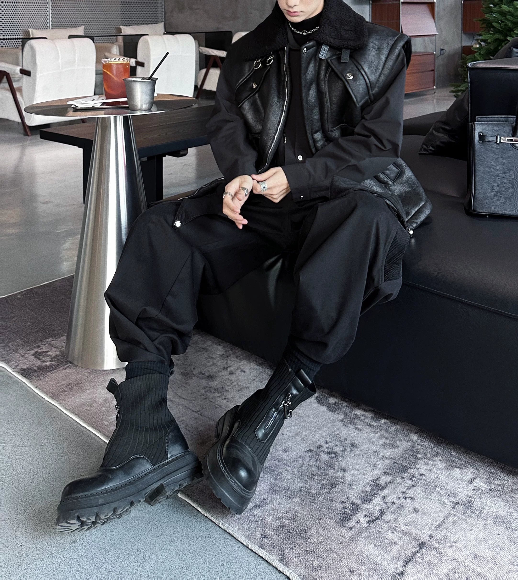 Dune Havoc Draped Panel Cargo Trousers