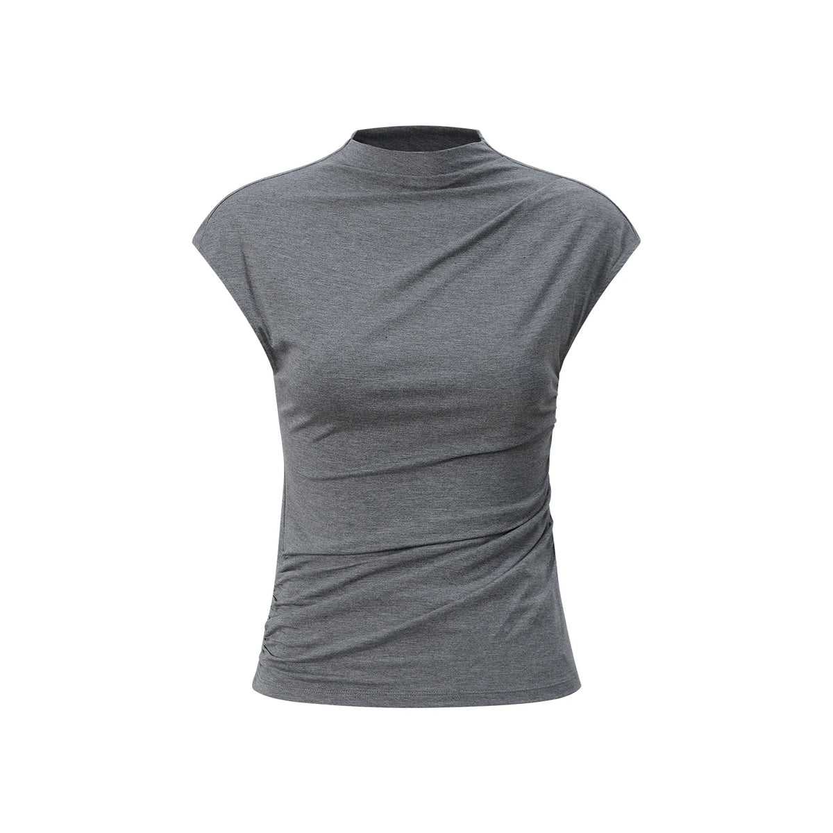 Draped Asymmetric Twist Top
