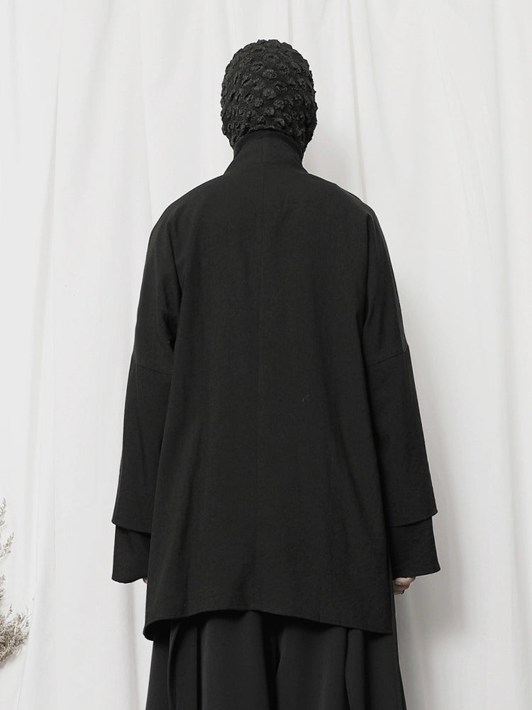 Oversized Black Kimono Cardigan