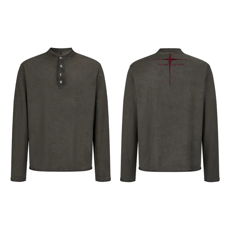 Ashen Relic Henley Long Sleeve Shirt