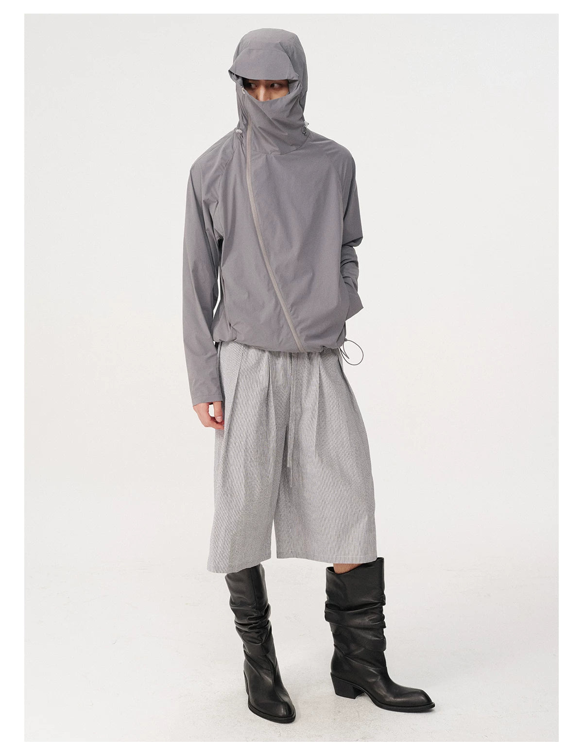 Face-Shield Tech Windbreaker Jacket