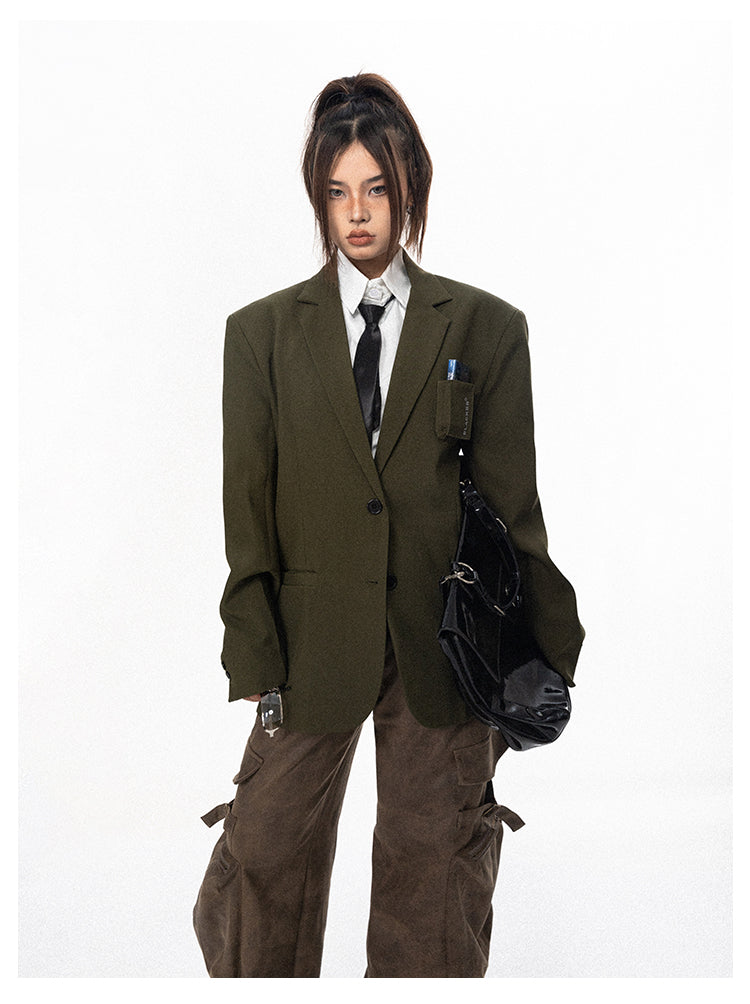 High-End Design 3D Pocket Casual Suit Jacket - chiclara