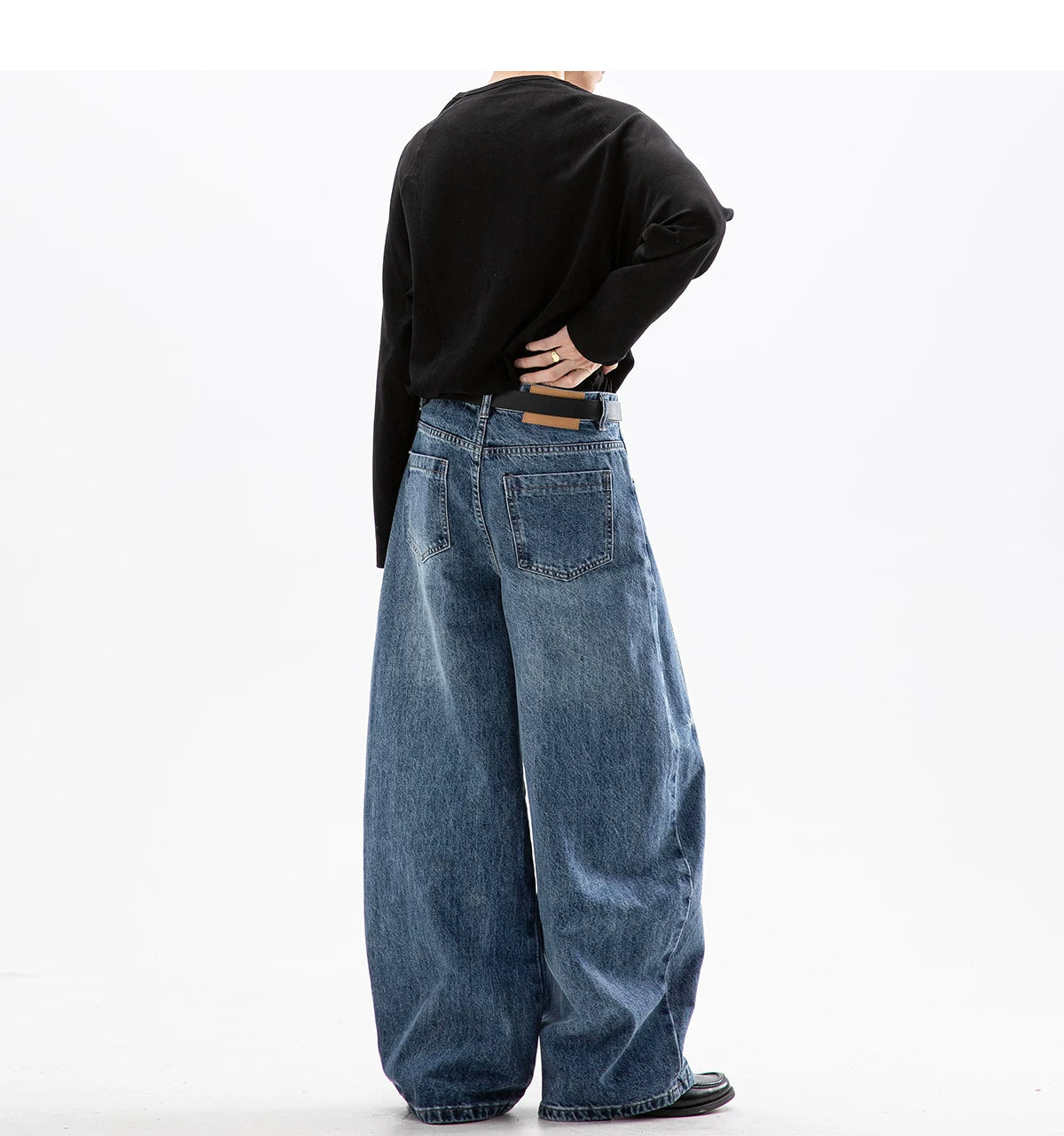 Cloudstripe Ultra Wide-Leg Jeans