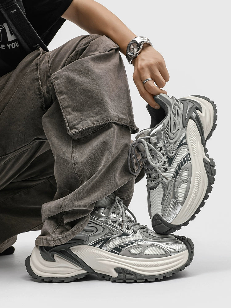 Dynamic Chunky Futuristic Sneakers