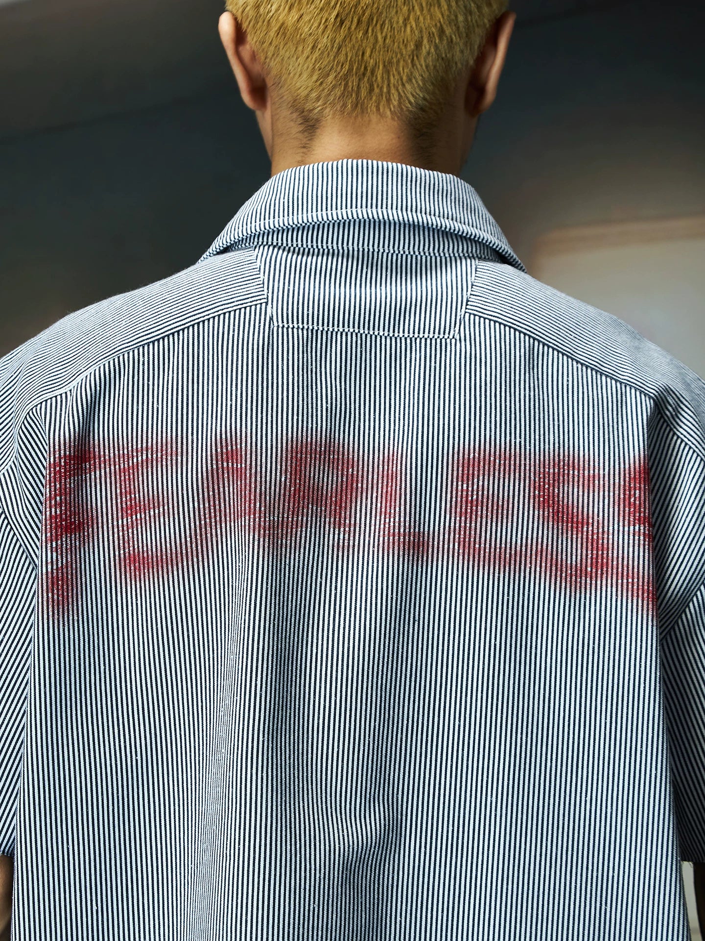 Fearless Graffiti Pinstripe Camp Shirt