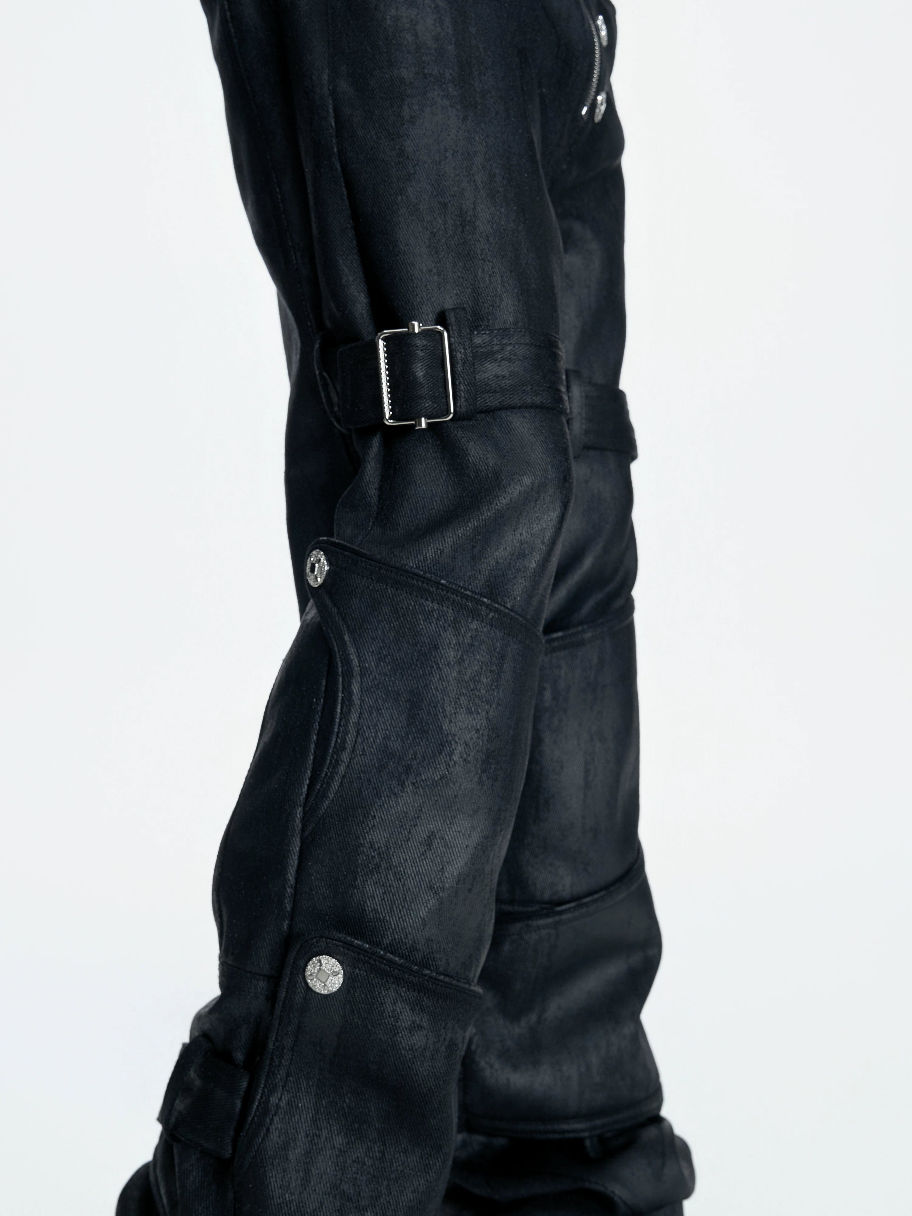 Cerberus Gaiter Strap Flare Jeans