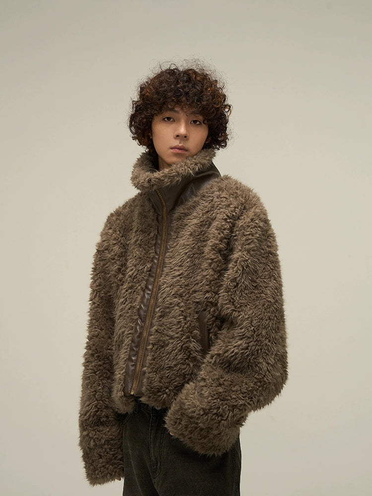 Mocha Cloud Shearling Jacket