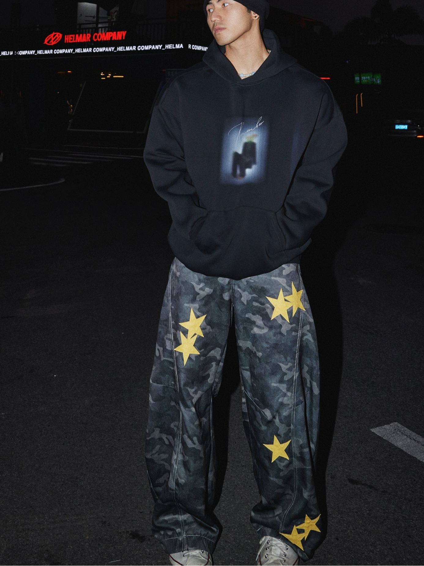 Starlit Camo Wide-Leg Jeans