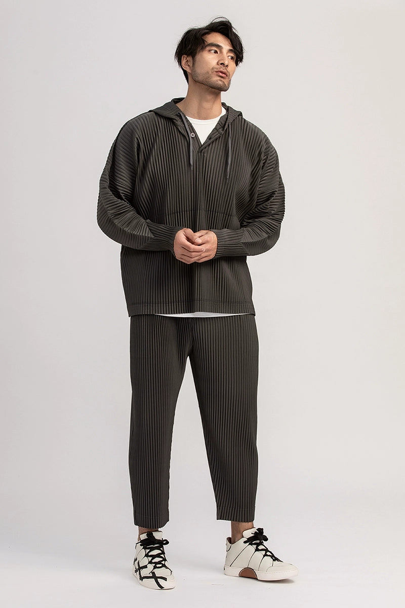 Pleated Cropped Pants