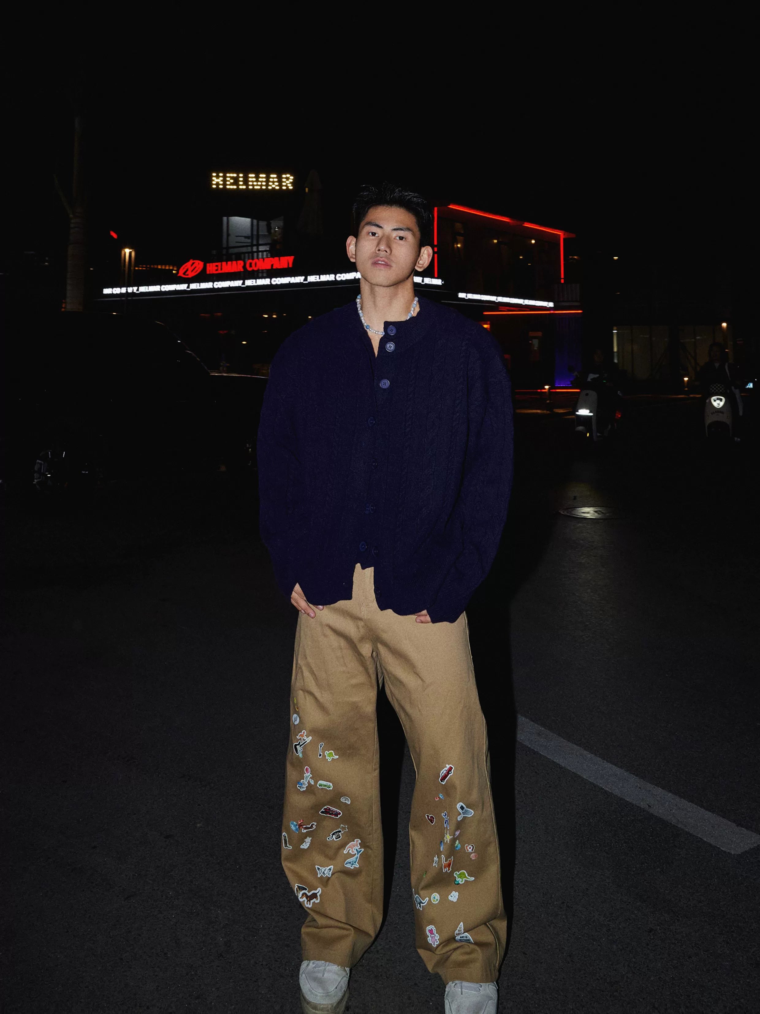 Button-Up Cable Knit Cardigan