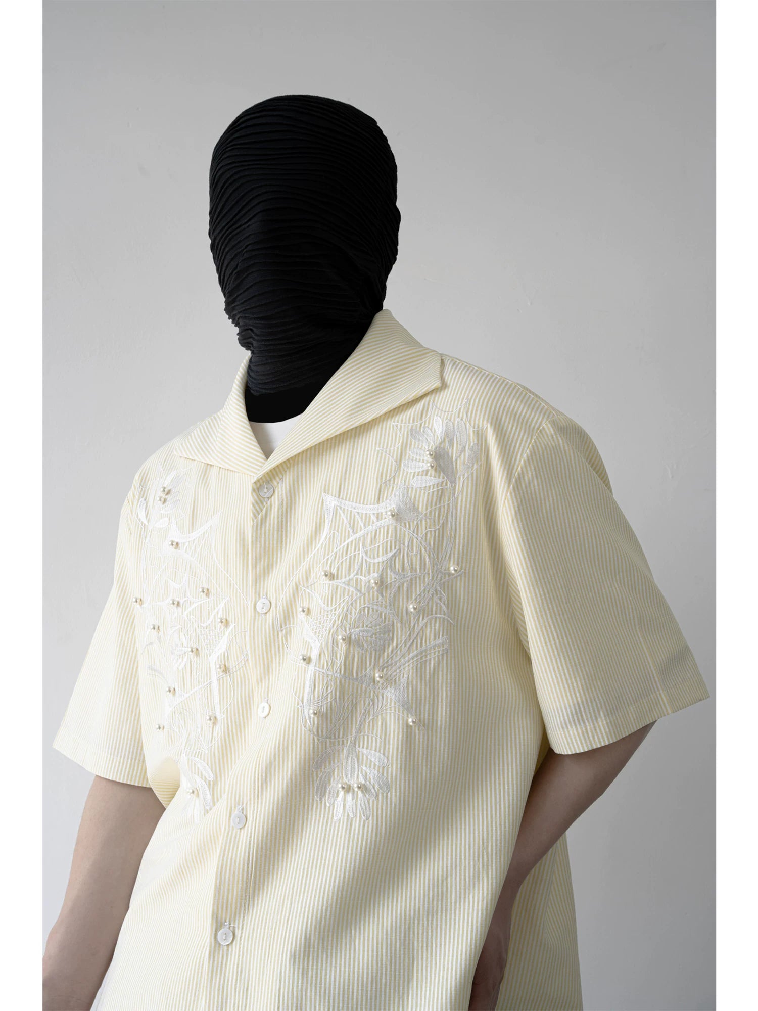 Lemon Veil Embroider Camp Shirt