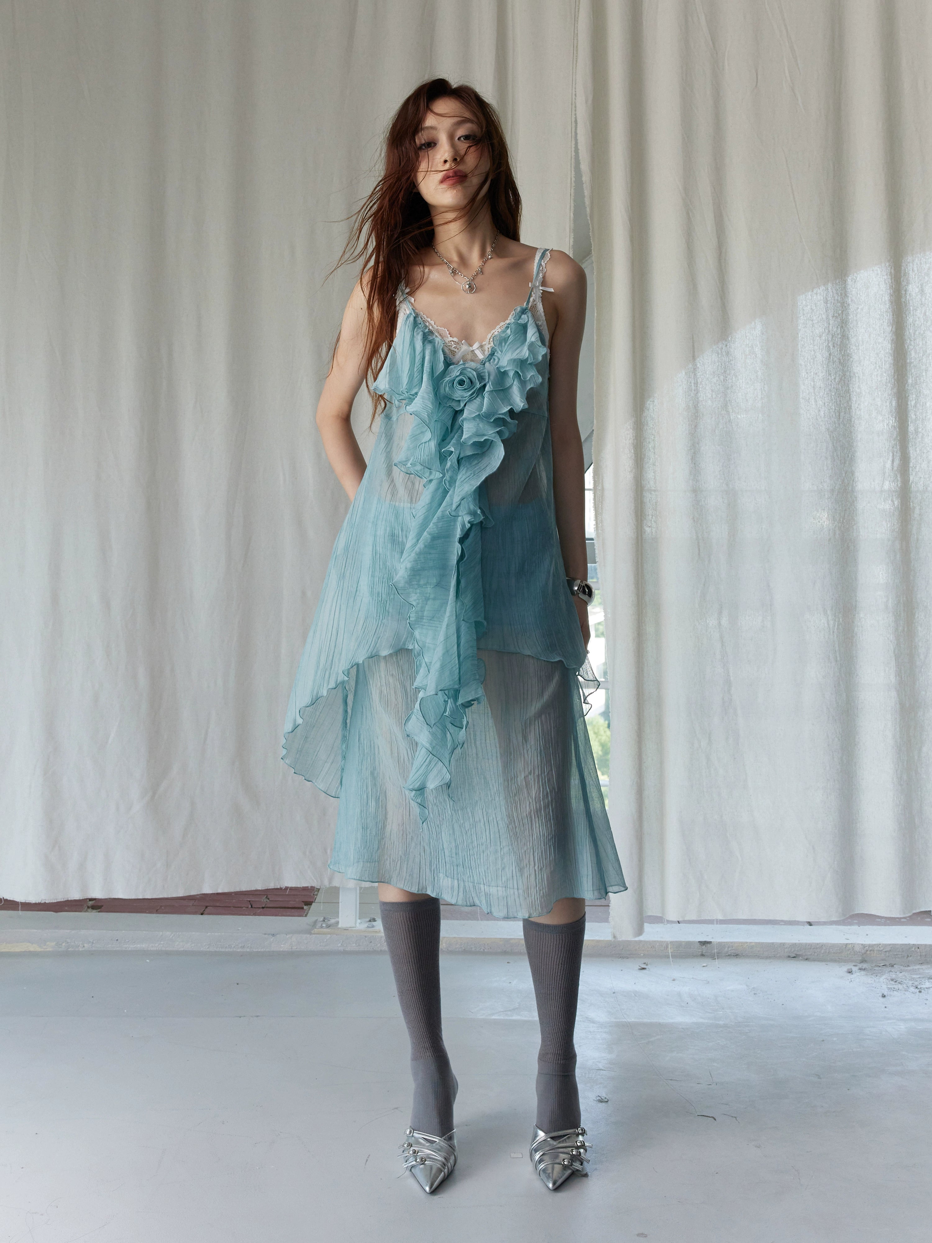 Mint Ruffle Set