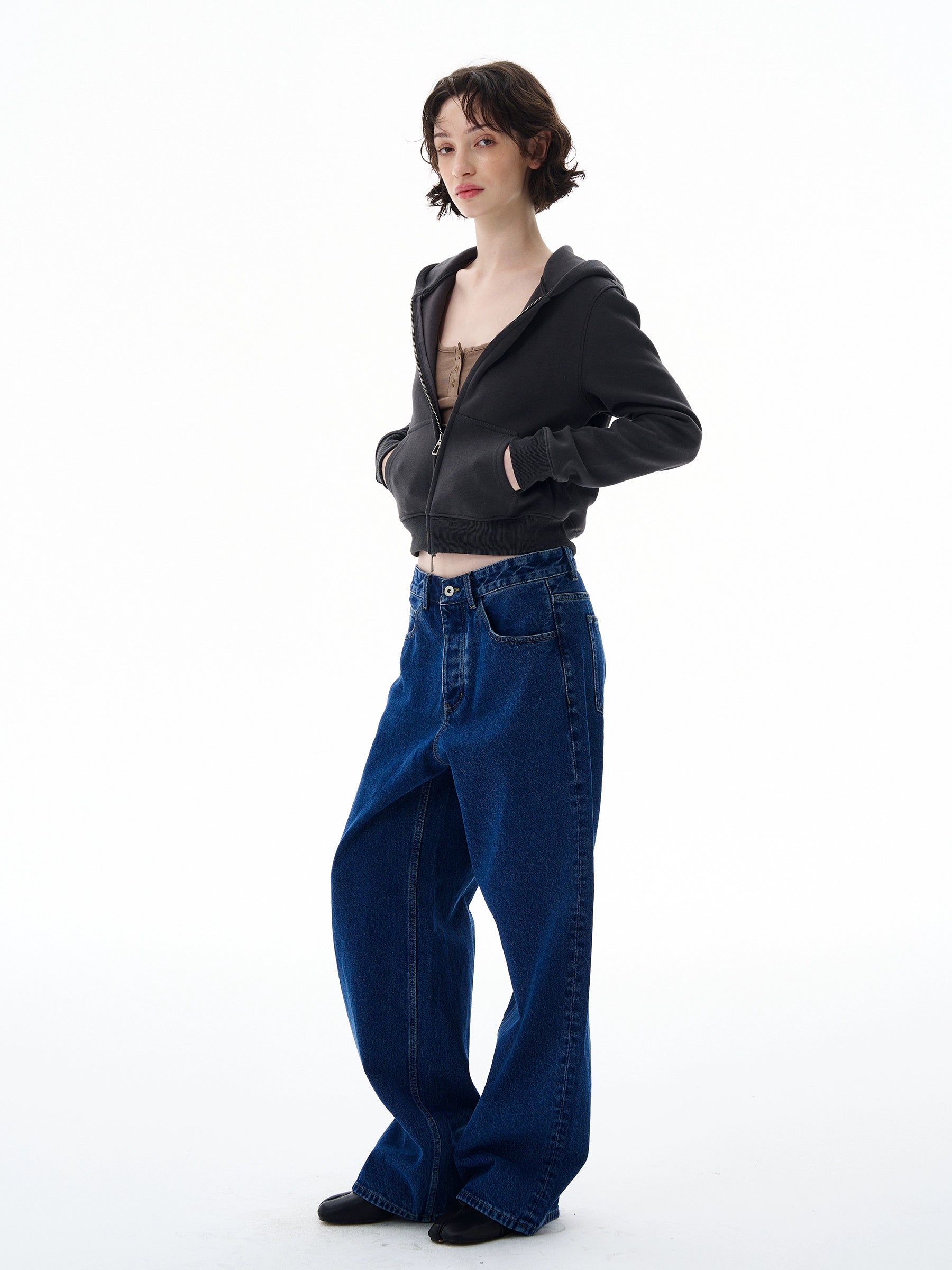 Cloudlite Cropped Zip Hoodie