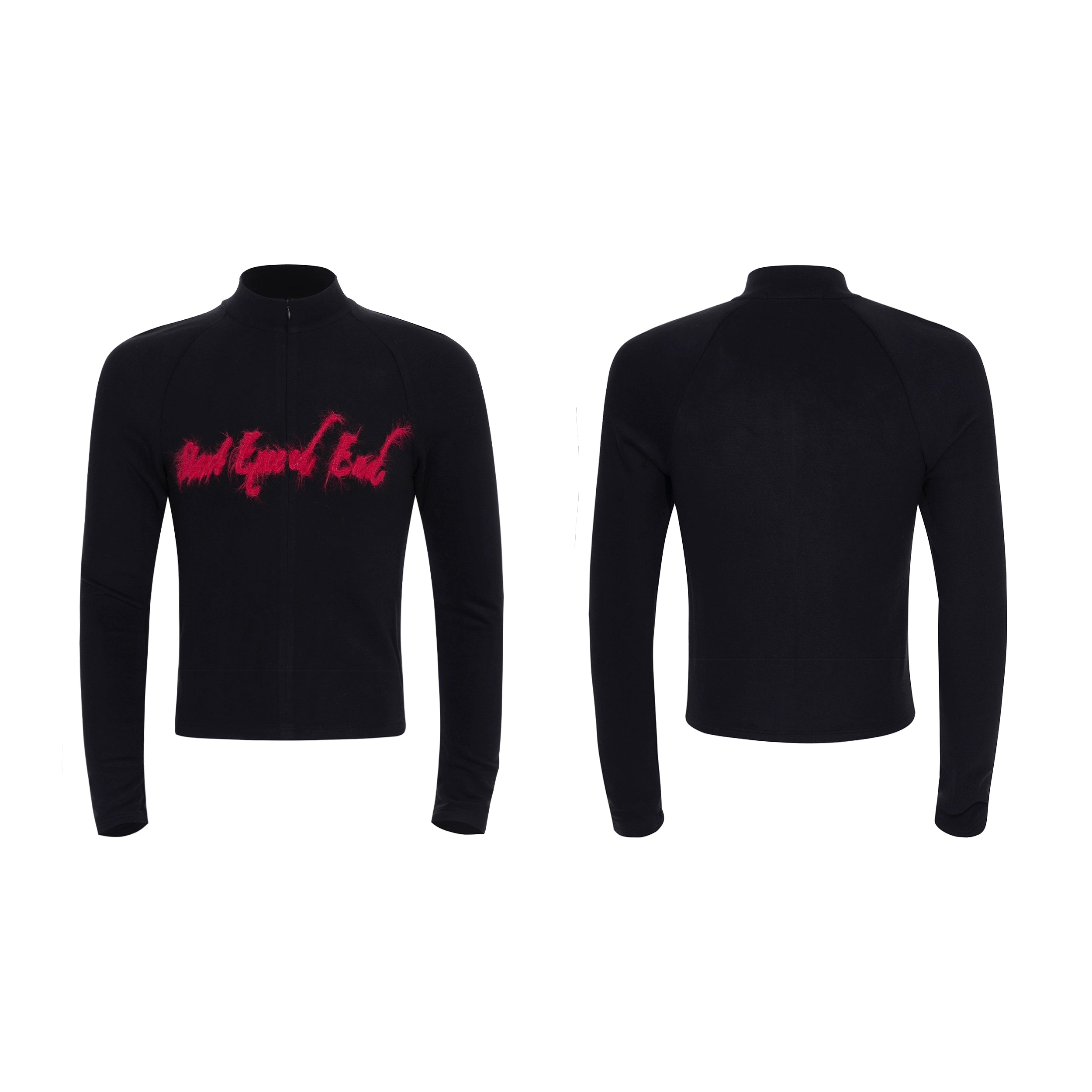 Rogue Script Fuzz Stripe Turtleneck