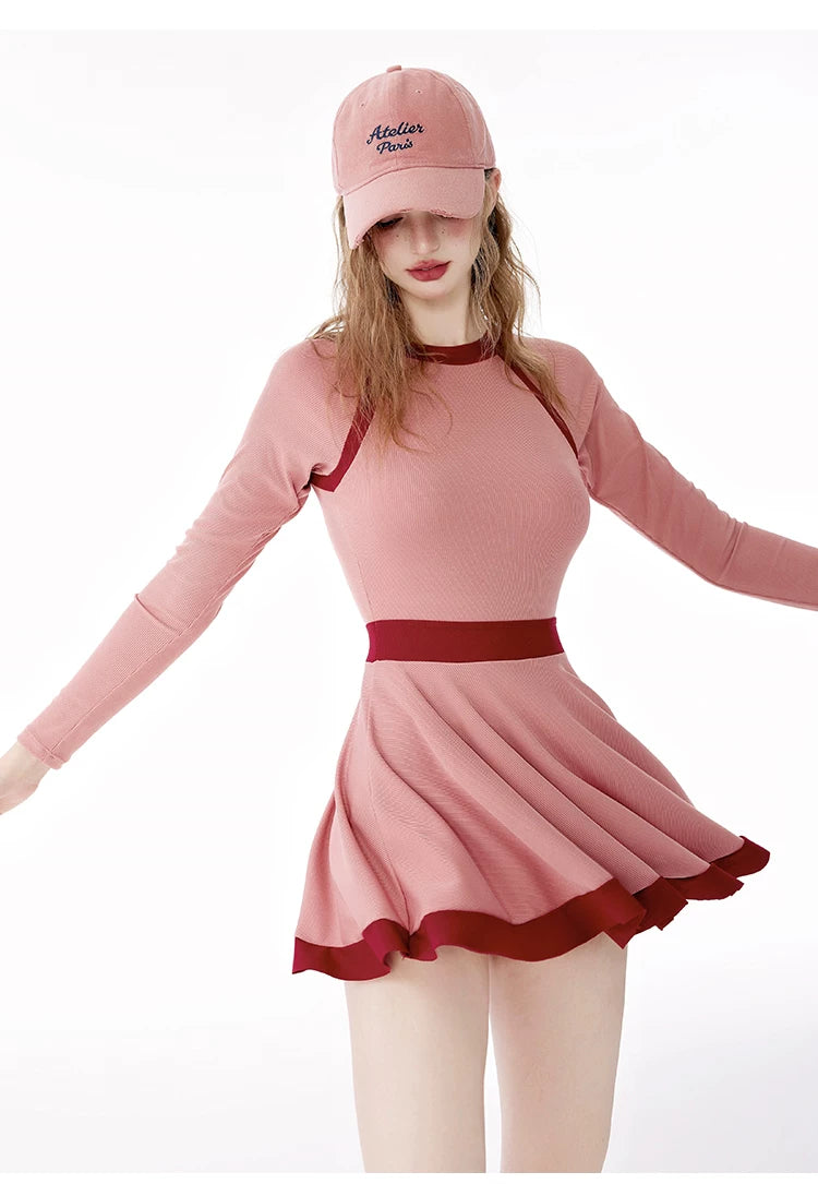Rosy Rally Sport Skater Swimsuit