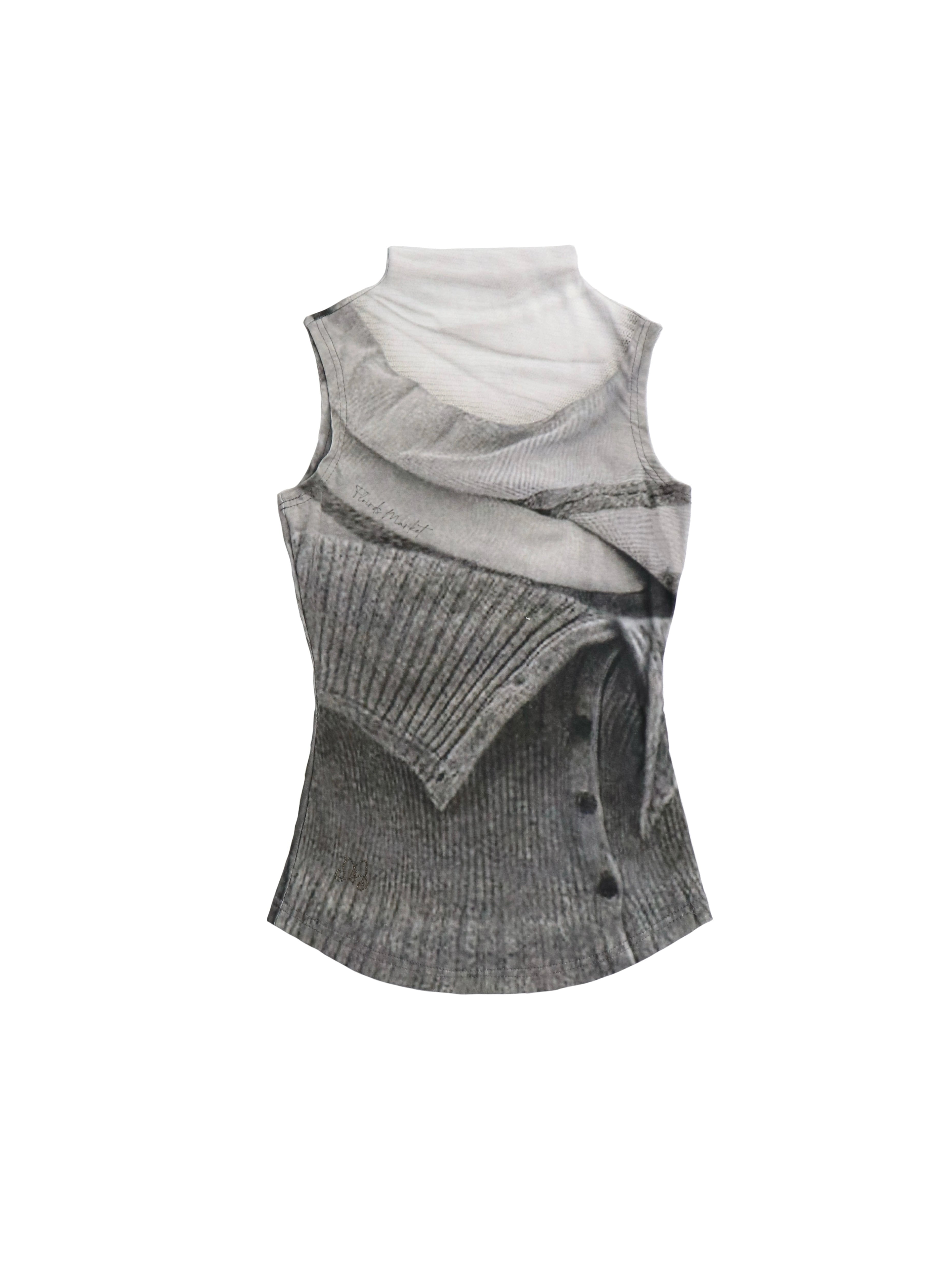 Ash Drape Layered Knit Tank