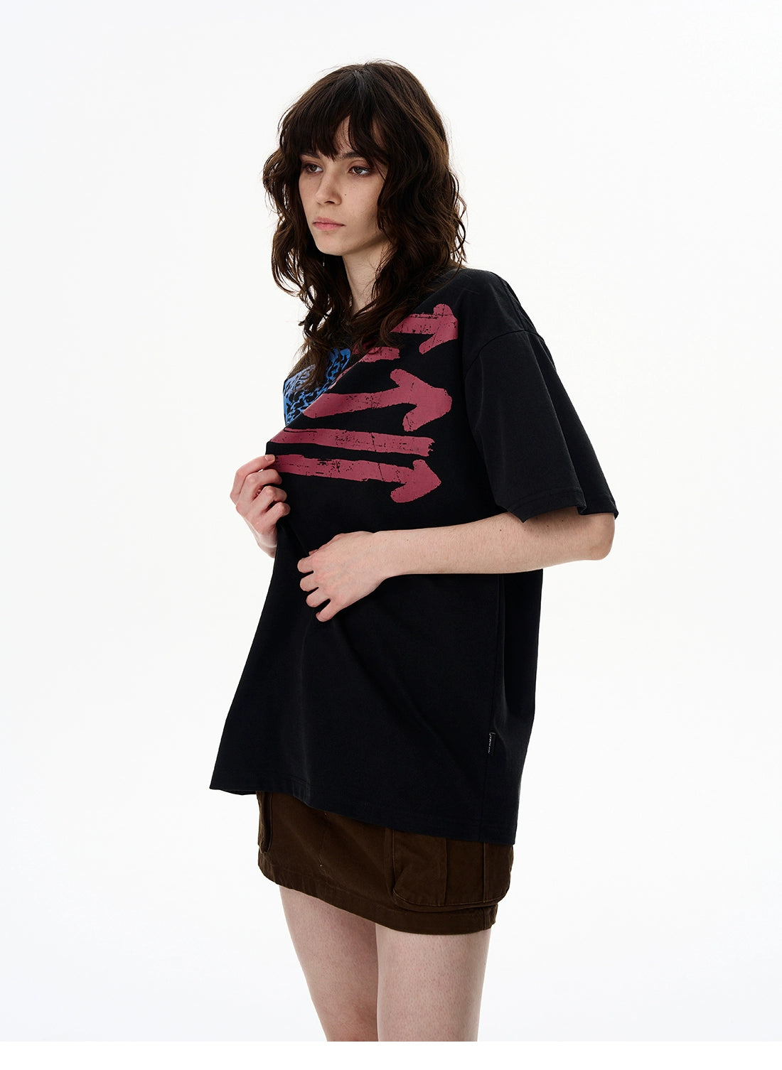 Vintage Flag Graphic Oversized T-Shirt