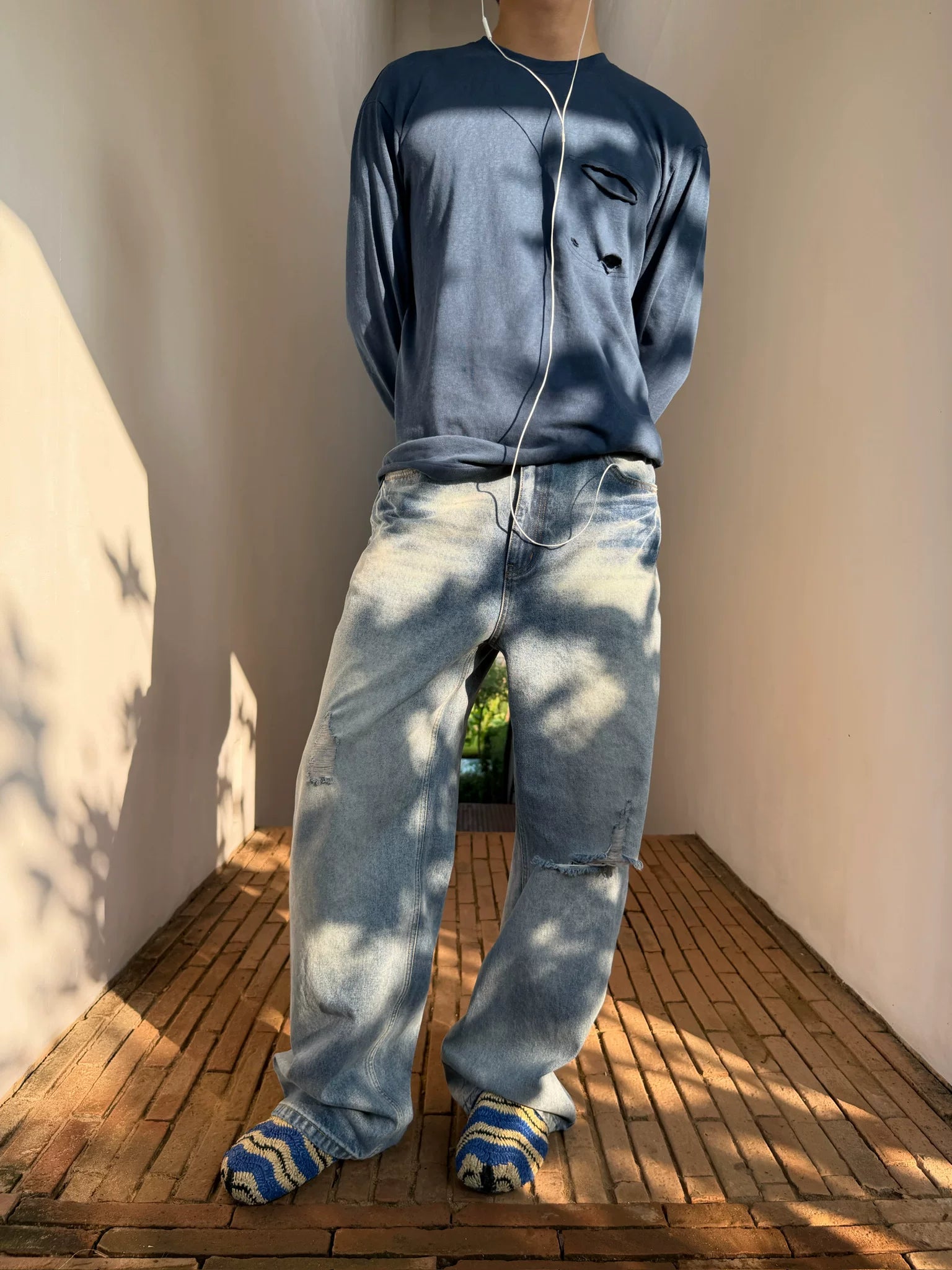 Coastline Fade Ripped Denim