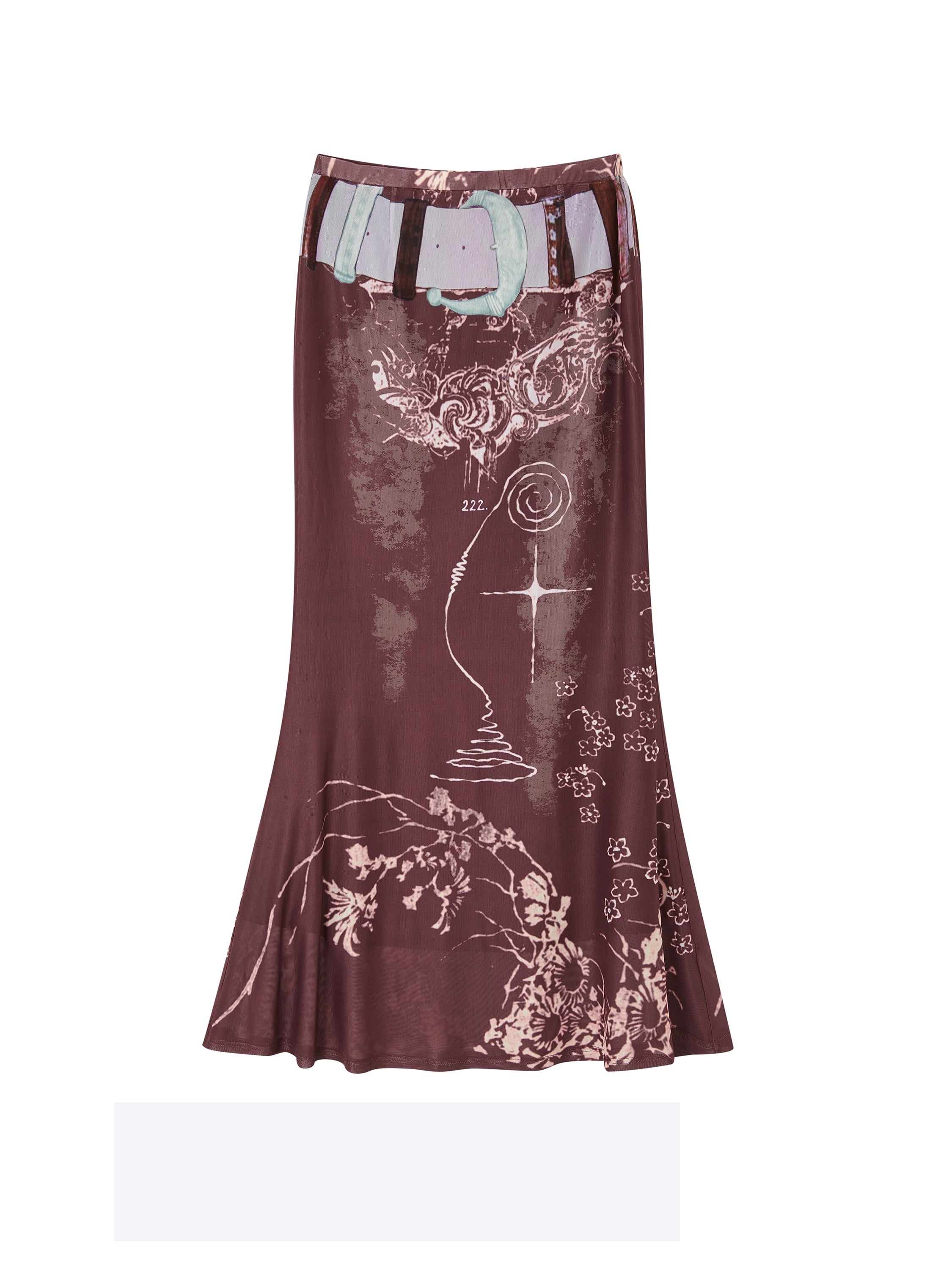 Mystical Original Printed Cardigan Skirt Set