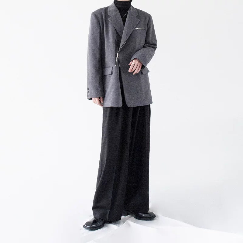 Slate Axis Zip Blazer