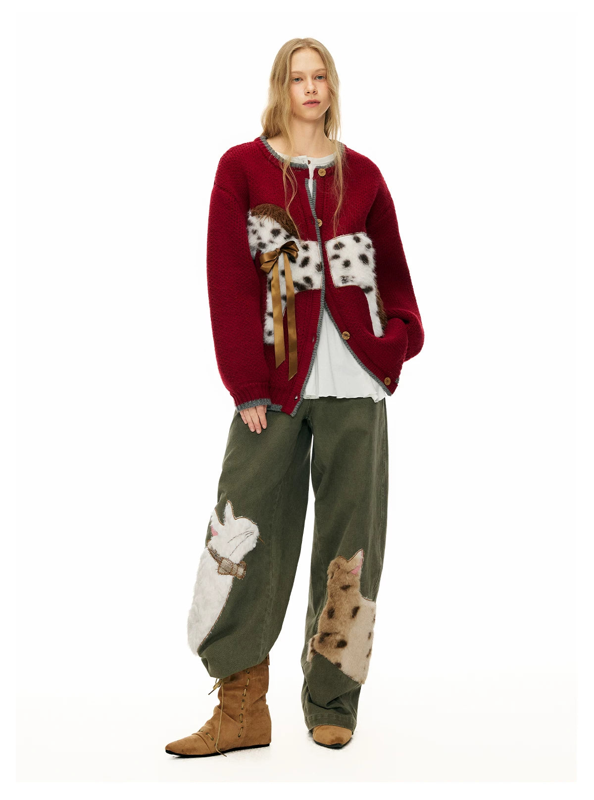 Spotted Pony Stable Knit Cardigan