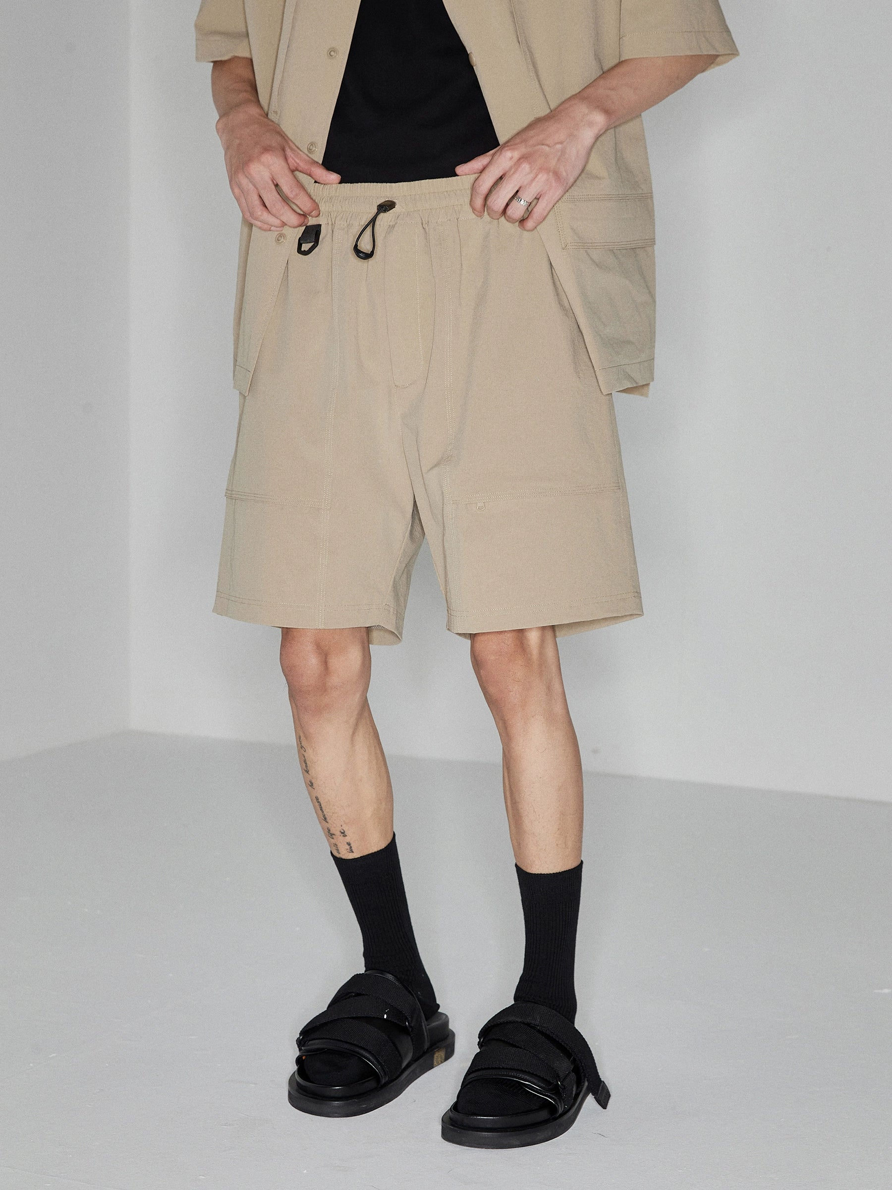 Drawstring Chino Shorts