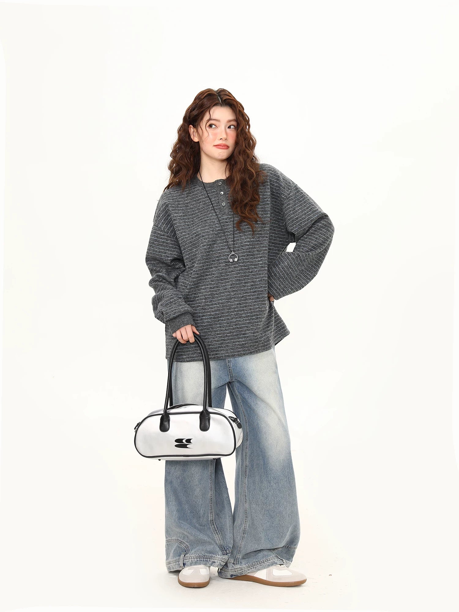 Ashline Cozy Henley Knit Pullover