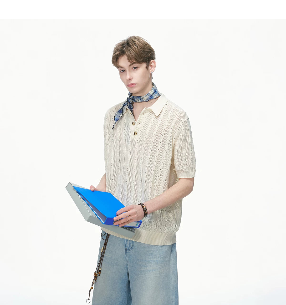 Breezeweave Pointelle Knit Polo