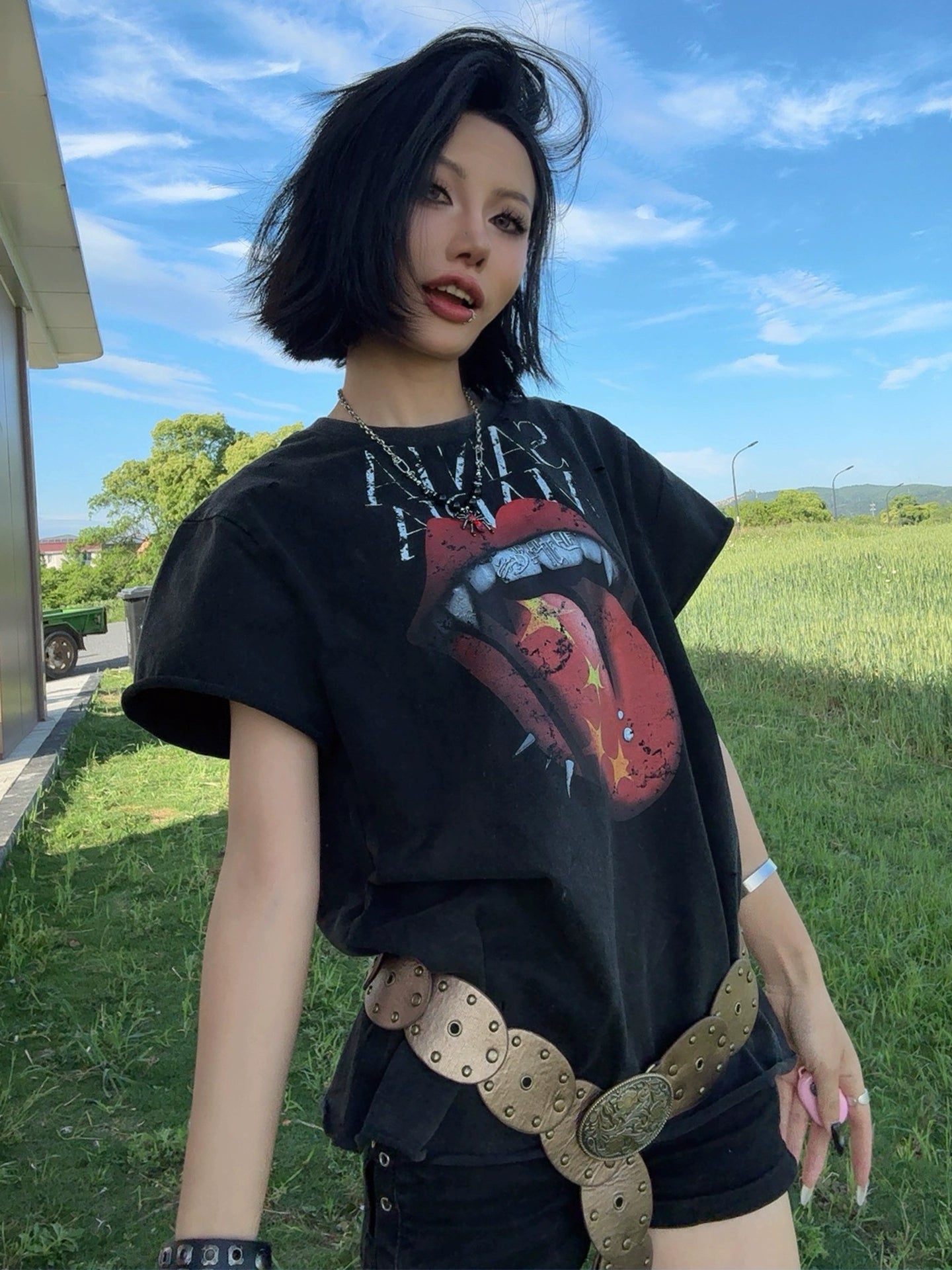 Vampire Tongue Graphic Tee