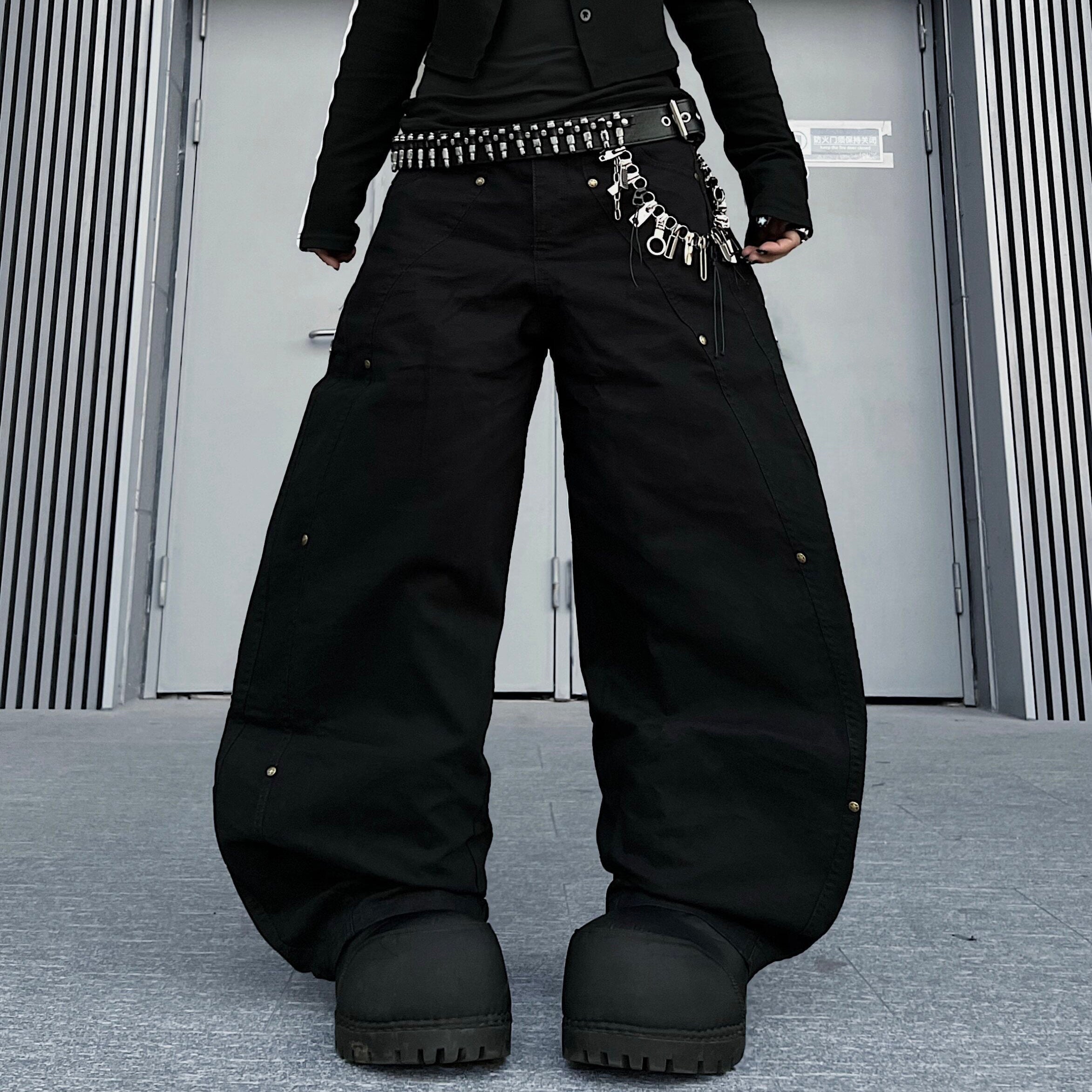 Men's Panel Seam Wide-Leg Pants