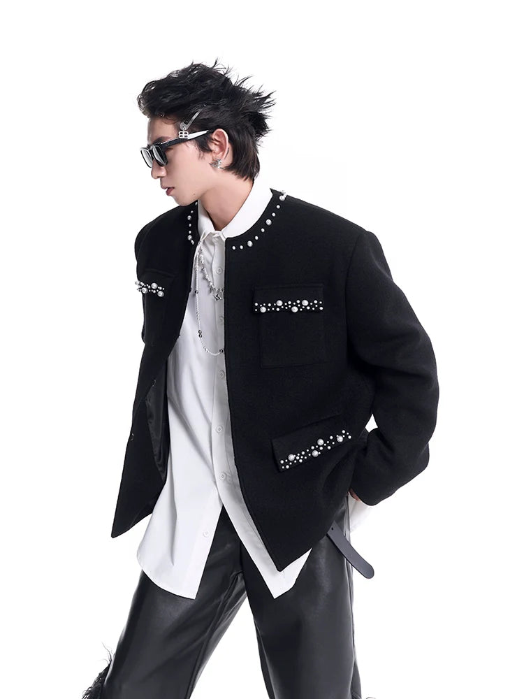 Modern Chanel-Style Jacket with Pearl Details