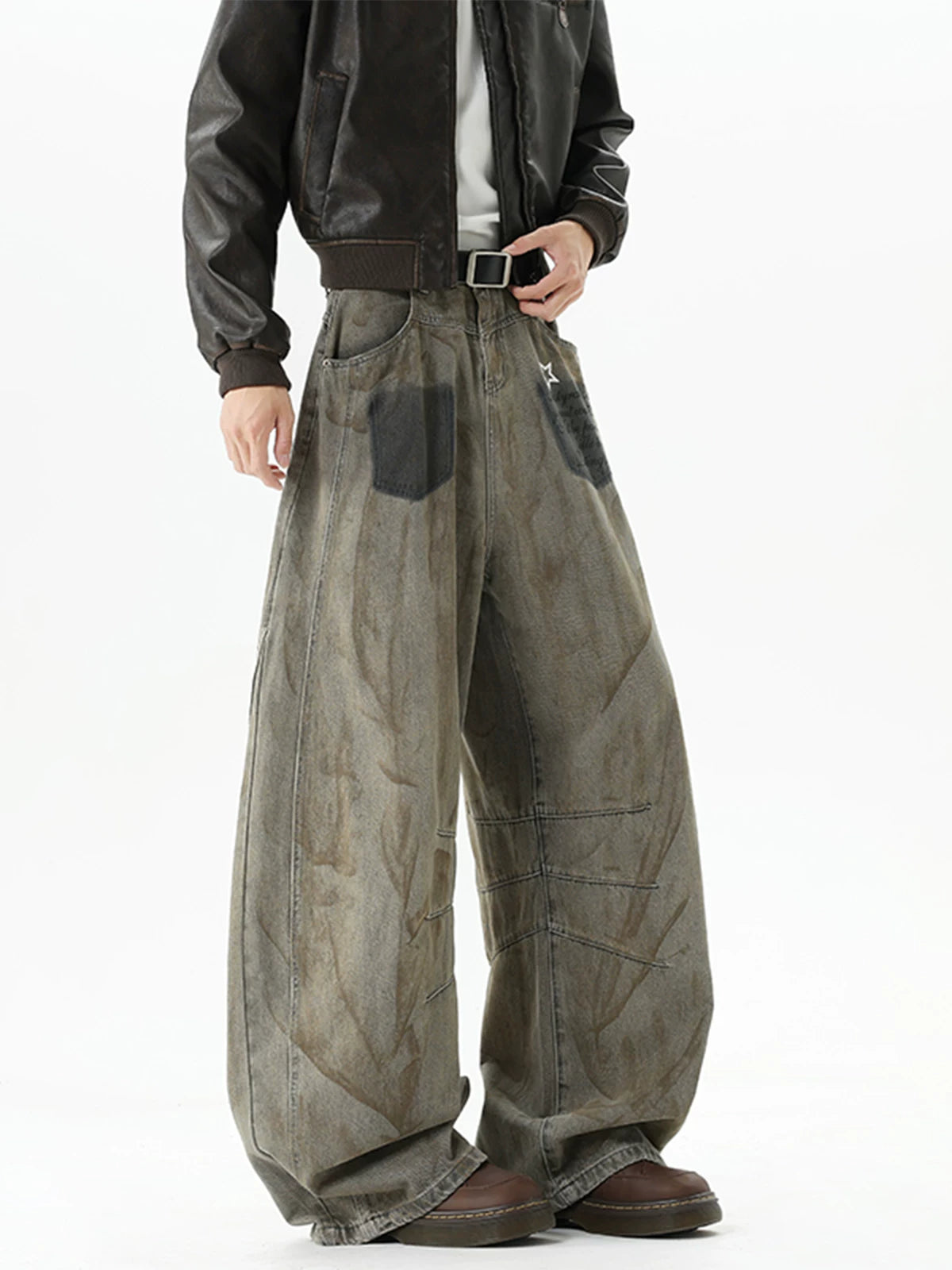 Rust Drift Graffiti Balloon Jeans