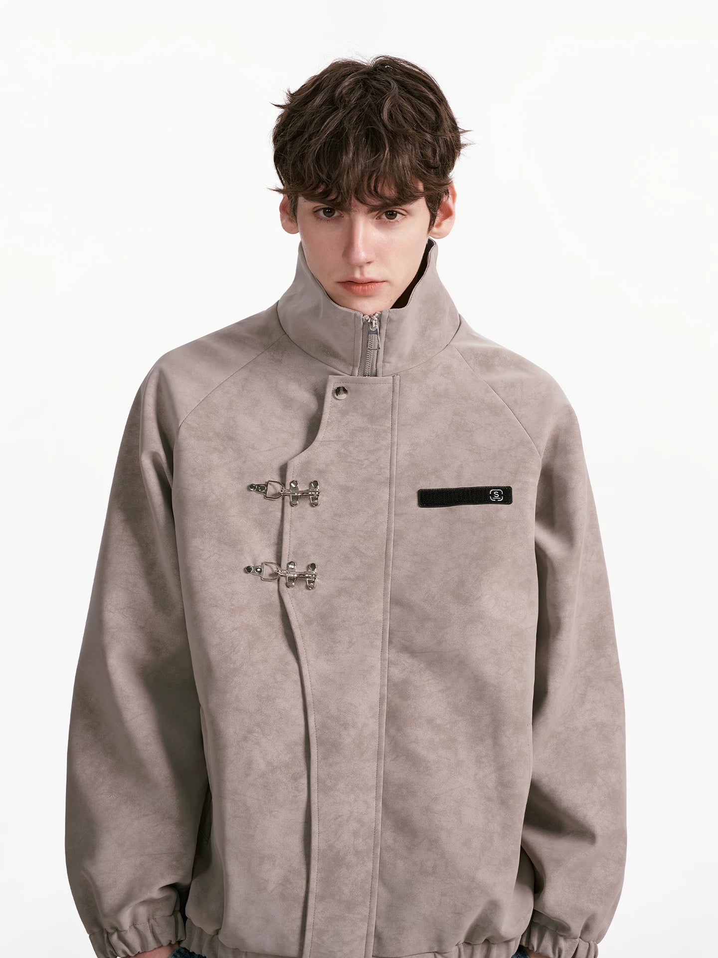 Cinderlock Buckle High‑Neck Jacket