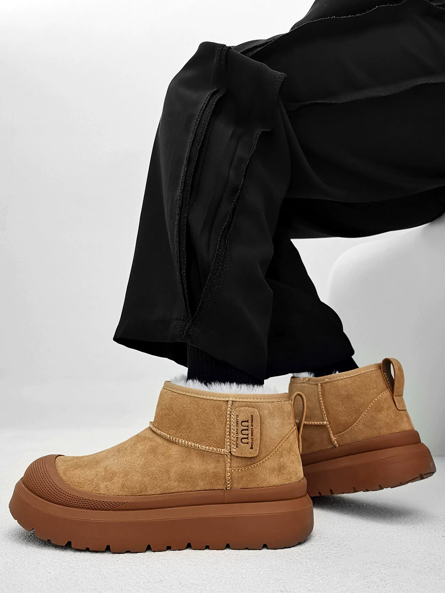 Faux Fur Lined Suede Boots