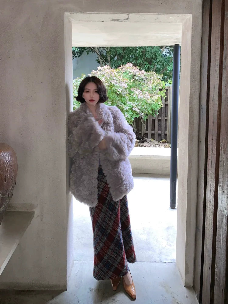 Super Soft Lapel Faux Fur Coat