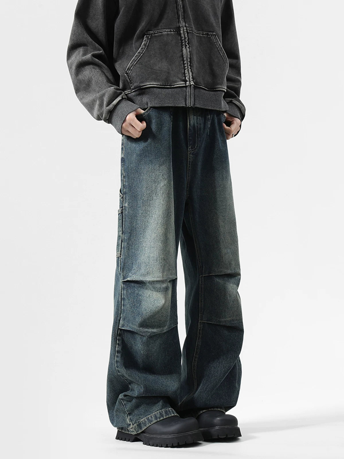 Dusk Fade Carpenter Balloon Jeans