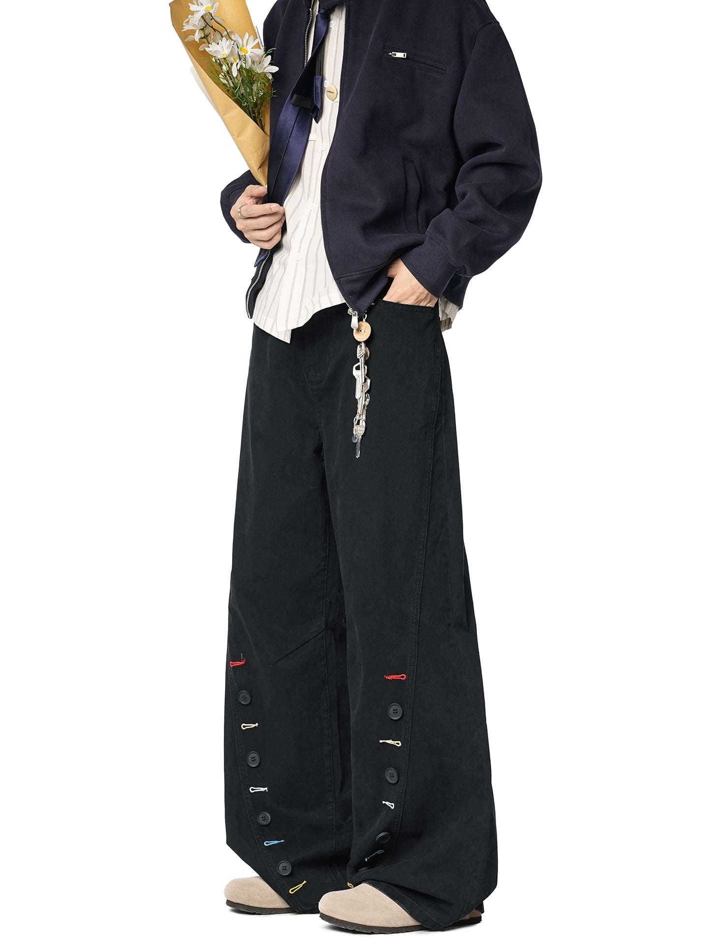 Patchline Carnival Wide-Leg Jeans
