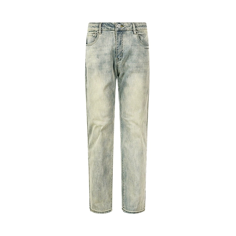 Vintage Light Wash Straight-Leg Jeans