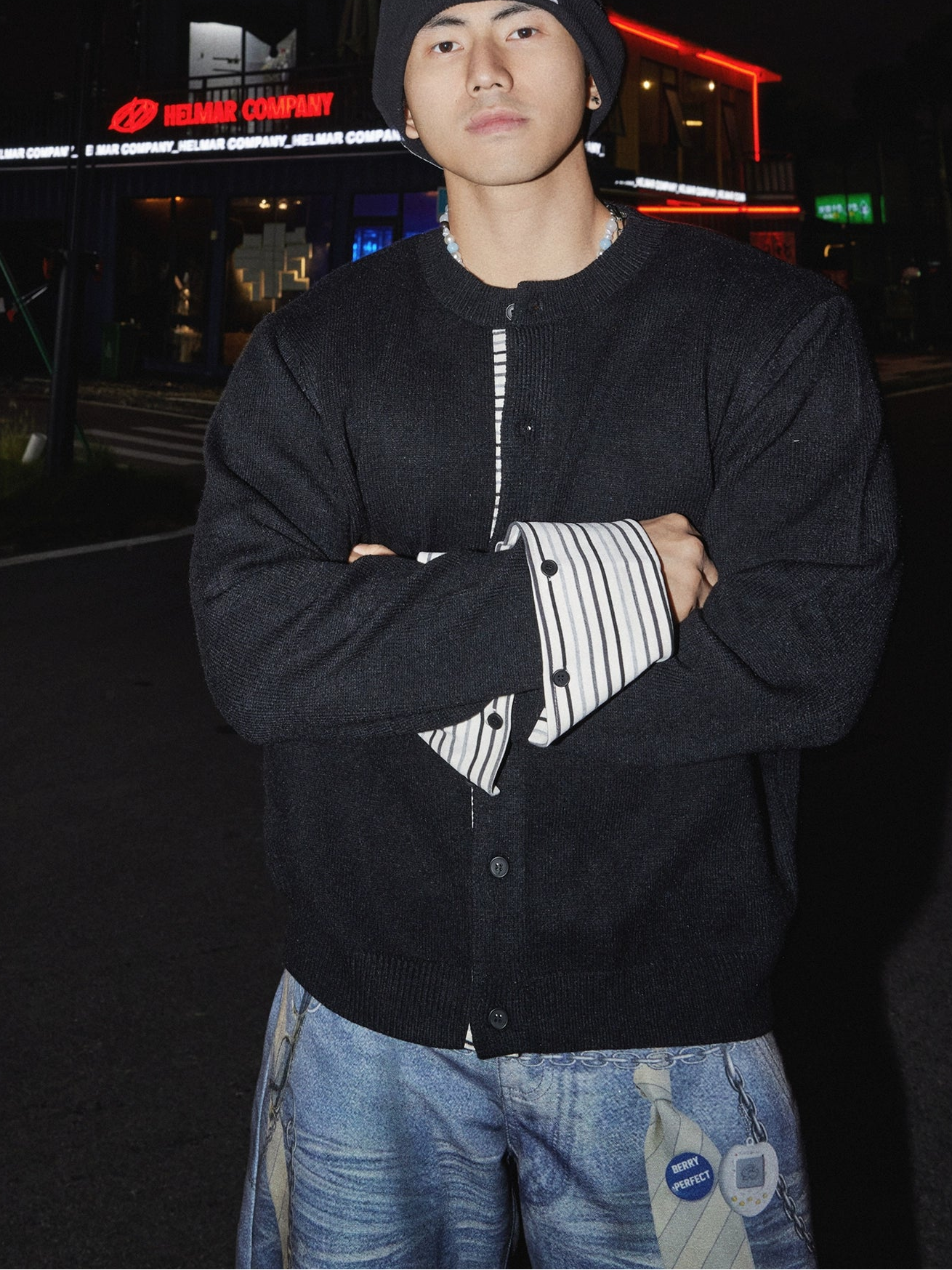 Frost Ivory Layered Knit Cardigan