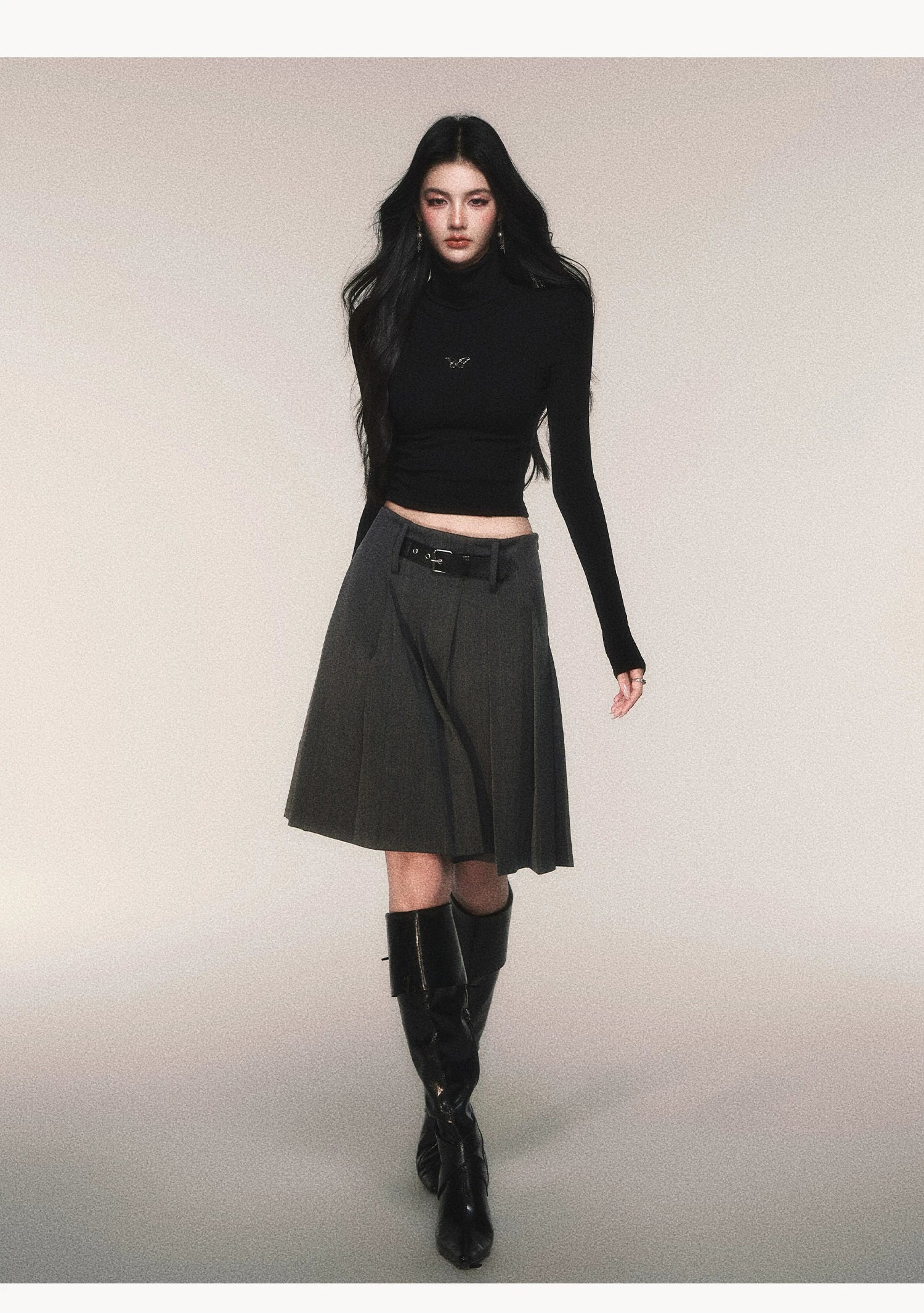Butterfly Echo Cropped Turtleneck