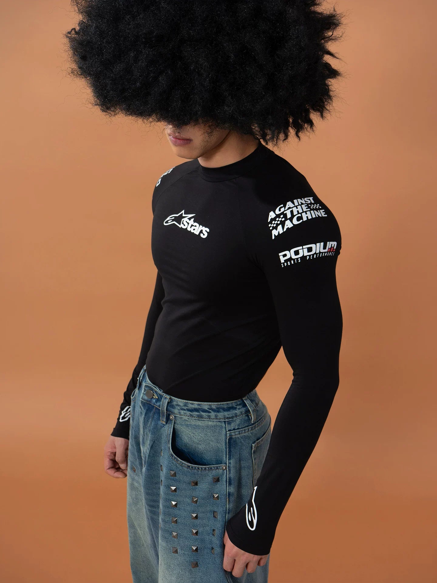 Speed Circuit Logo Racer Top