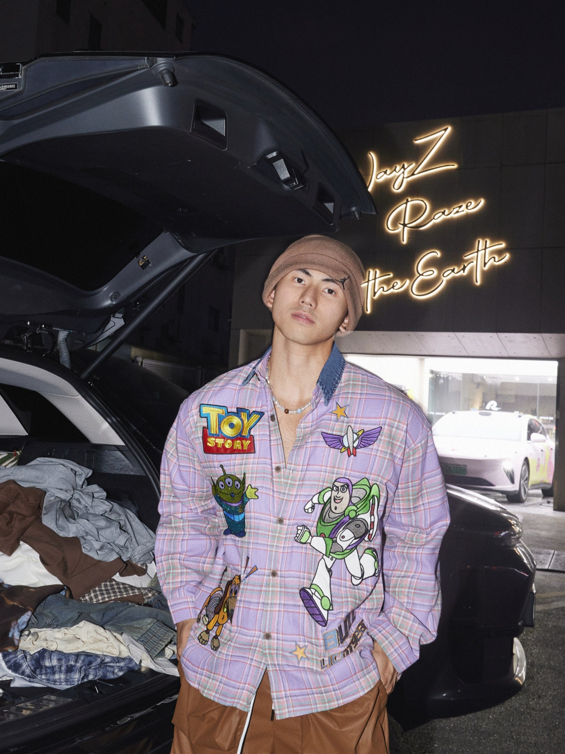 Toy Story Plaid Button-Up Shirt